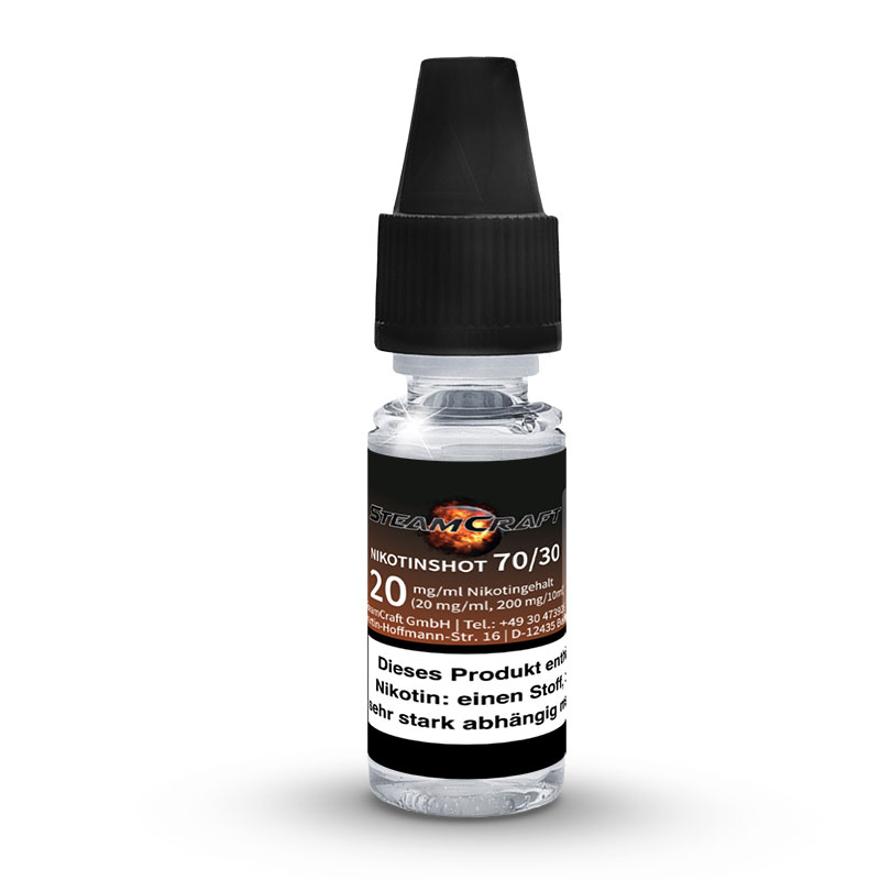 SteamCraft 70/30 Shot 20mg