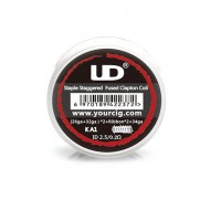 (10x) UD Prebuilt Kanthal A1 Staple Staggered Fuse...