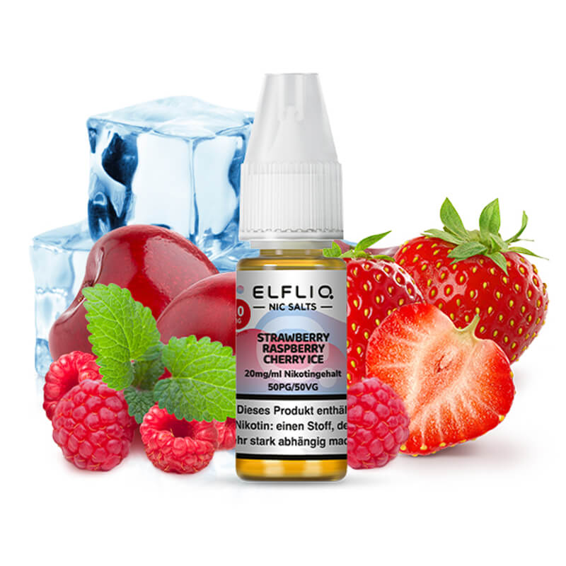 Elf Bar ELFLIQ Strawberry Raspberry Cherry Ice Nik...