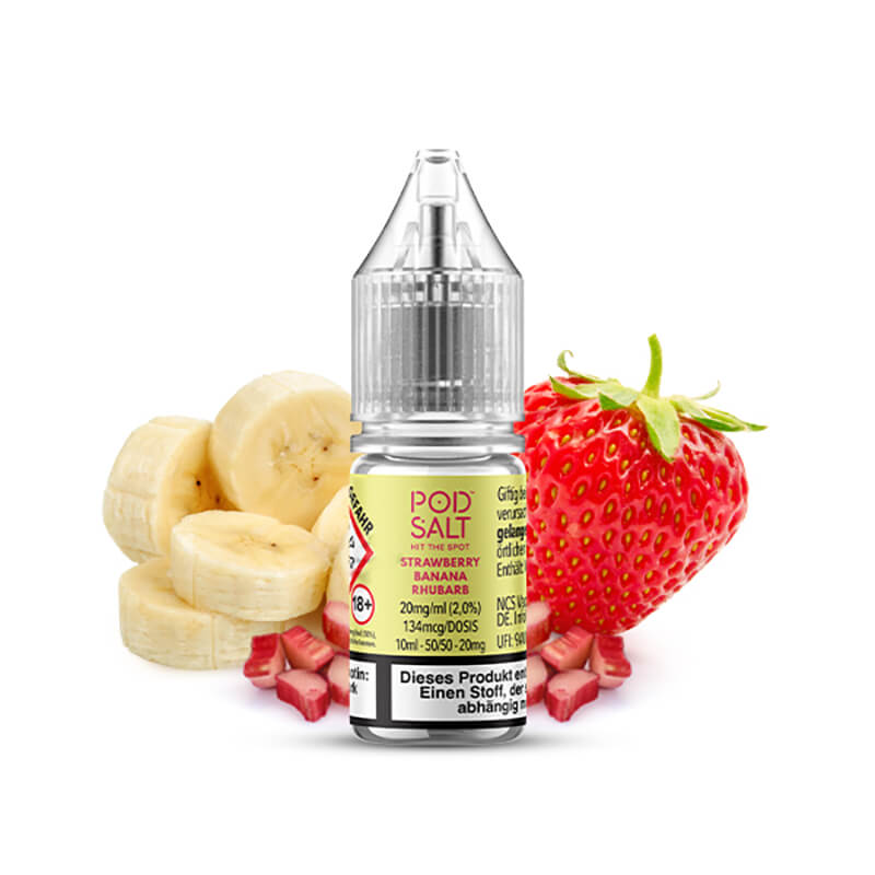 Pod Salt XTRA Strawberry Banana Rhubarb Nikotinsal...