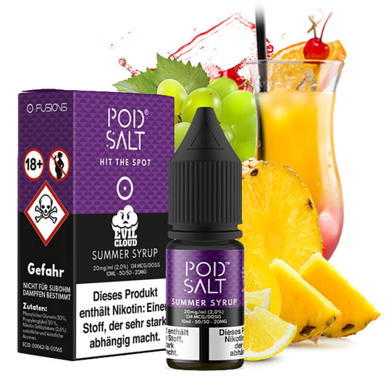 Pod Salt FUSION Evil Cloud Summer Syrup Nikotinsal...