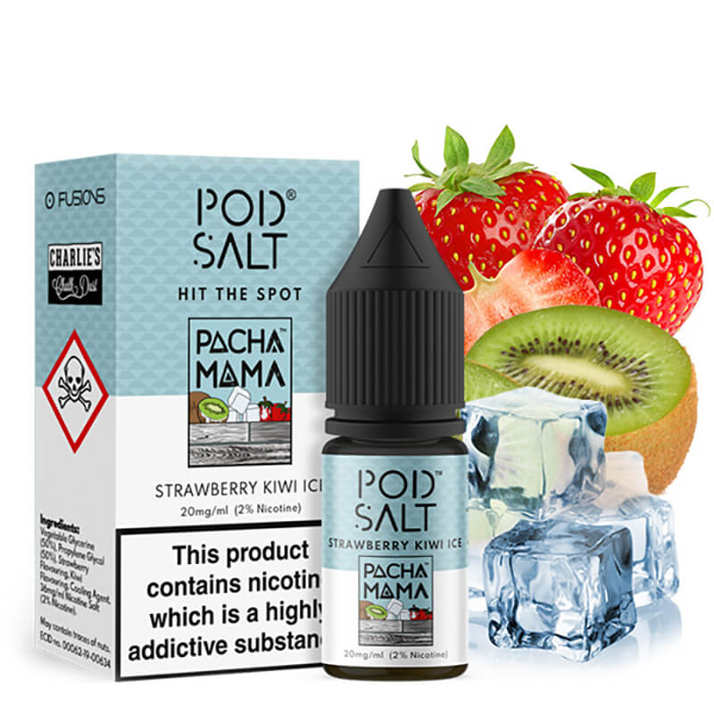 Pod Salt FUSION Pacha Mama Strawberry Kiwi Ice Nik...