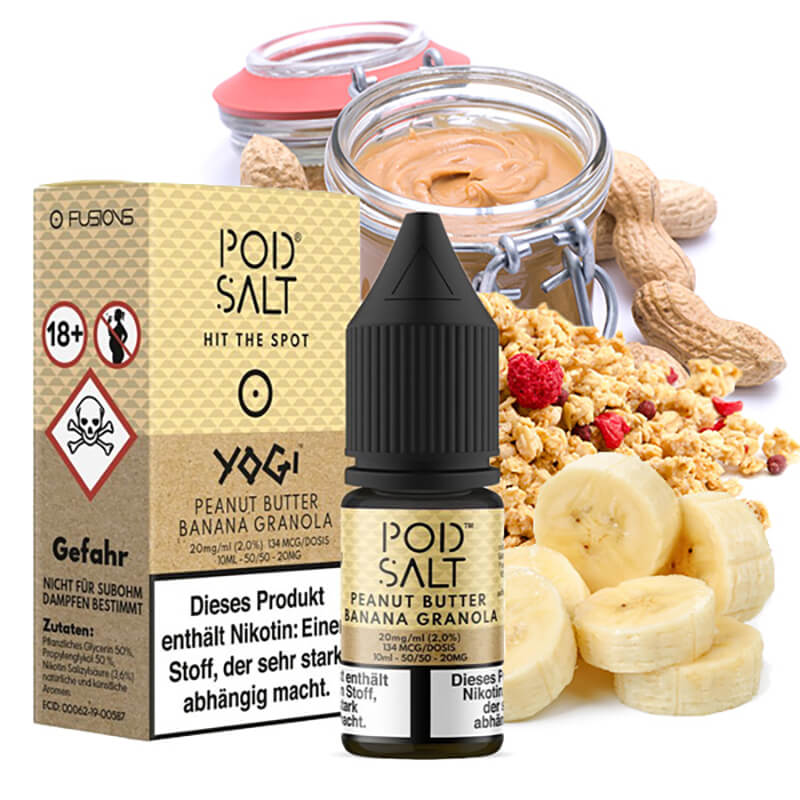 Pod Salt FUSION YOGI Peanut Butter Banana Granola ...