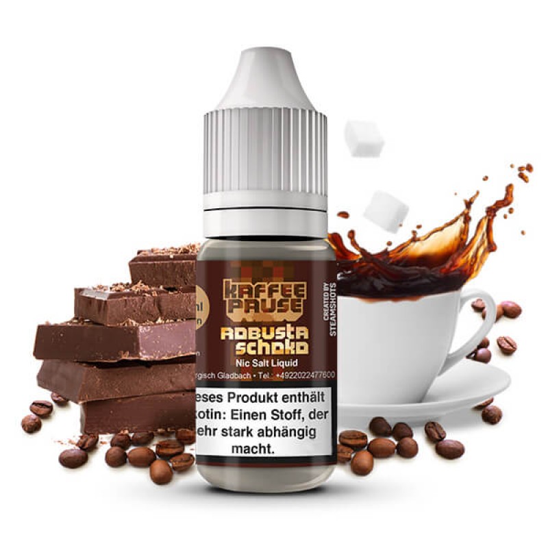 Steamshots Kaffeepause Robusta Schoko Nikotinsalz