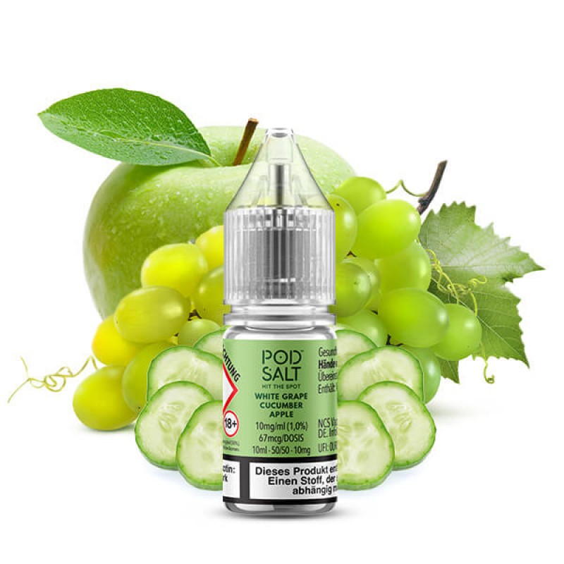 Pod Salt XTRA White Grape Cucumber Apple Nikotinsa...