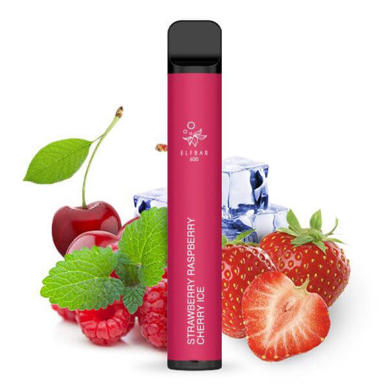 Elf Bar 600 Strawberry Raspberry Cherry Ice